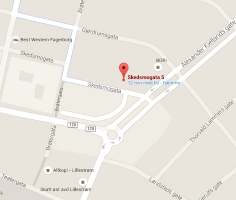 Skedsmogata i lillestrøm kart Illustration map of Lillestrøm